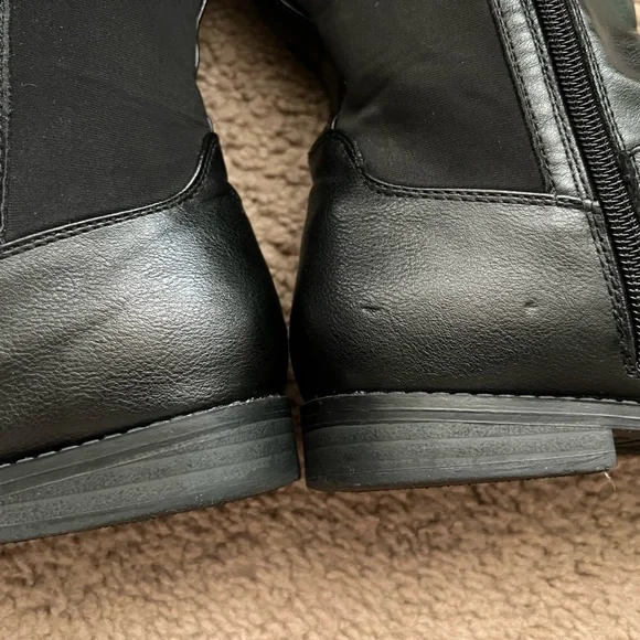 Michael Kors XIAMARA Black Knee Black High Riding Boots Sz 1 (Little Girl) - Picture 10 of 10